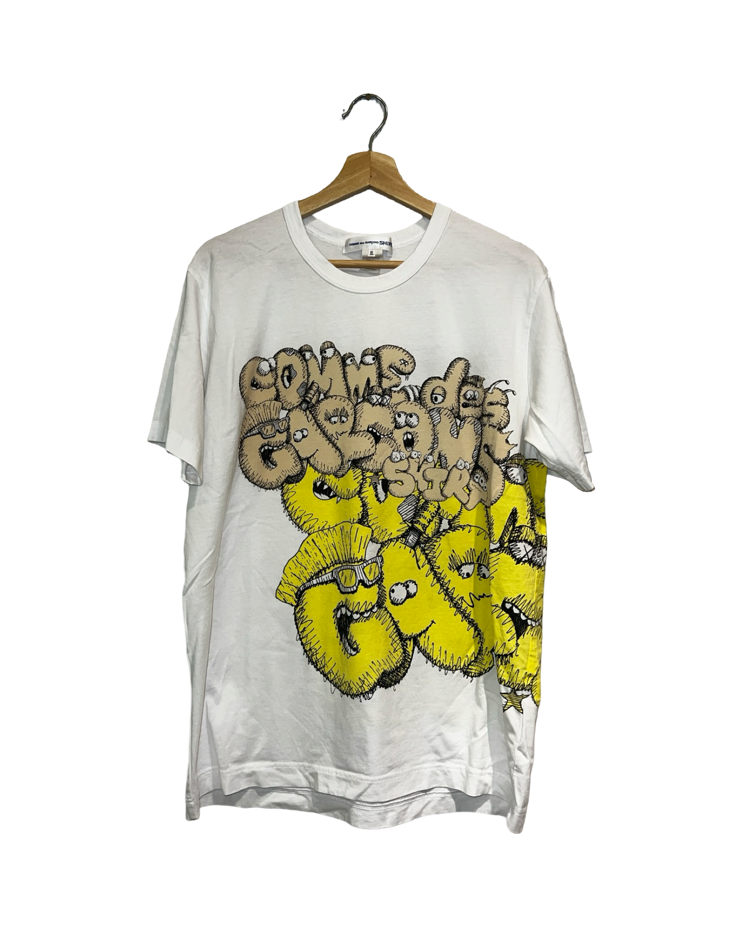 Archive KAWS x Comme Des Garcons Yellow Tee