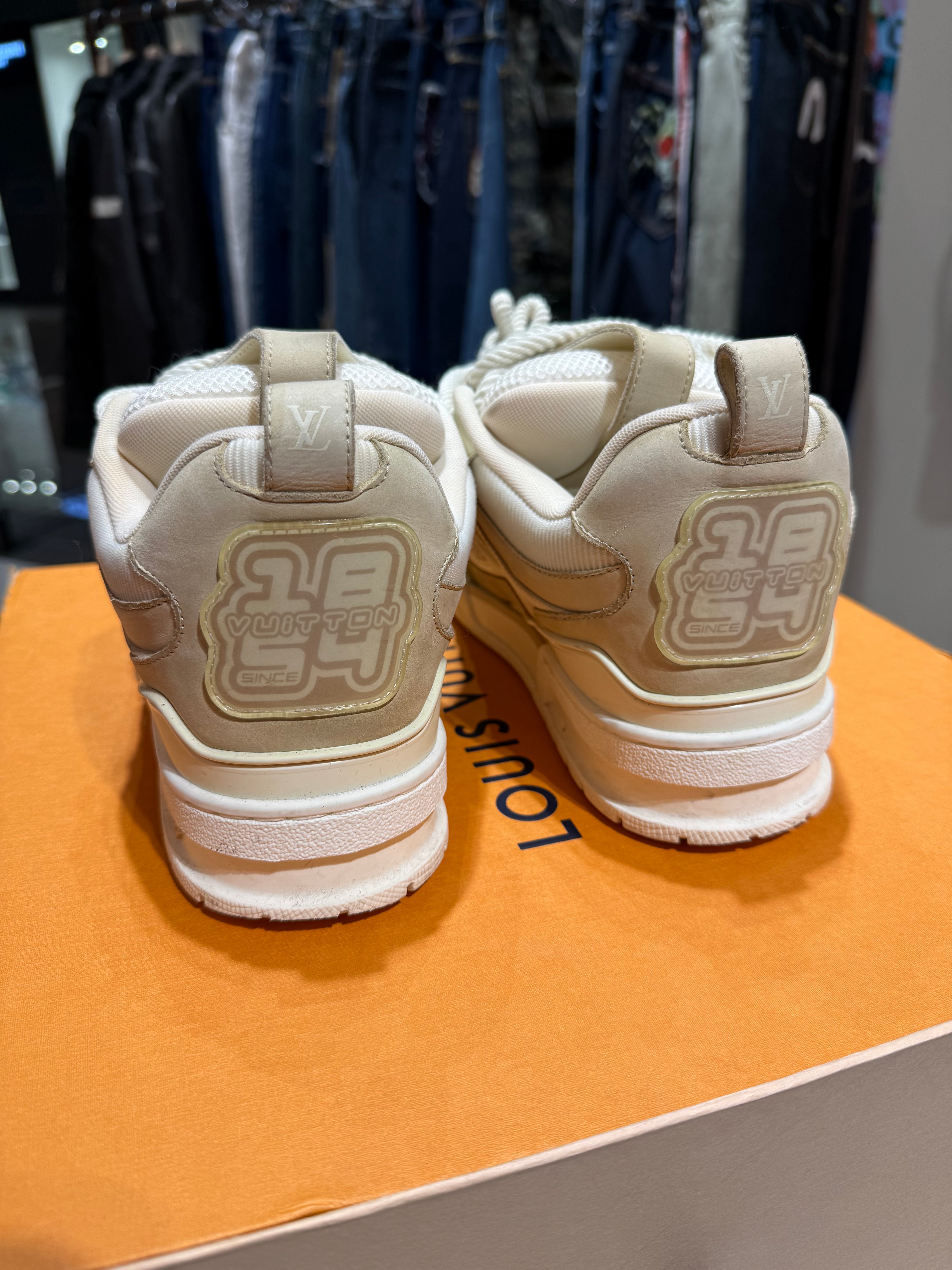 LV Skate Trainers Beige Size 7