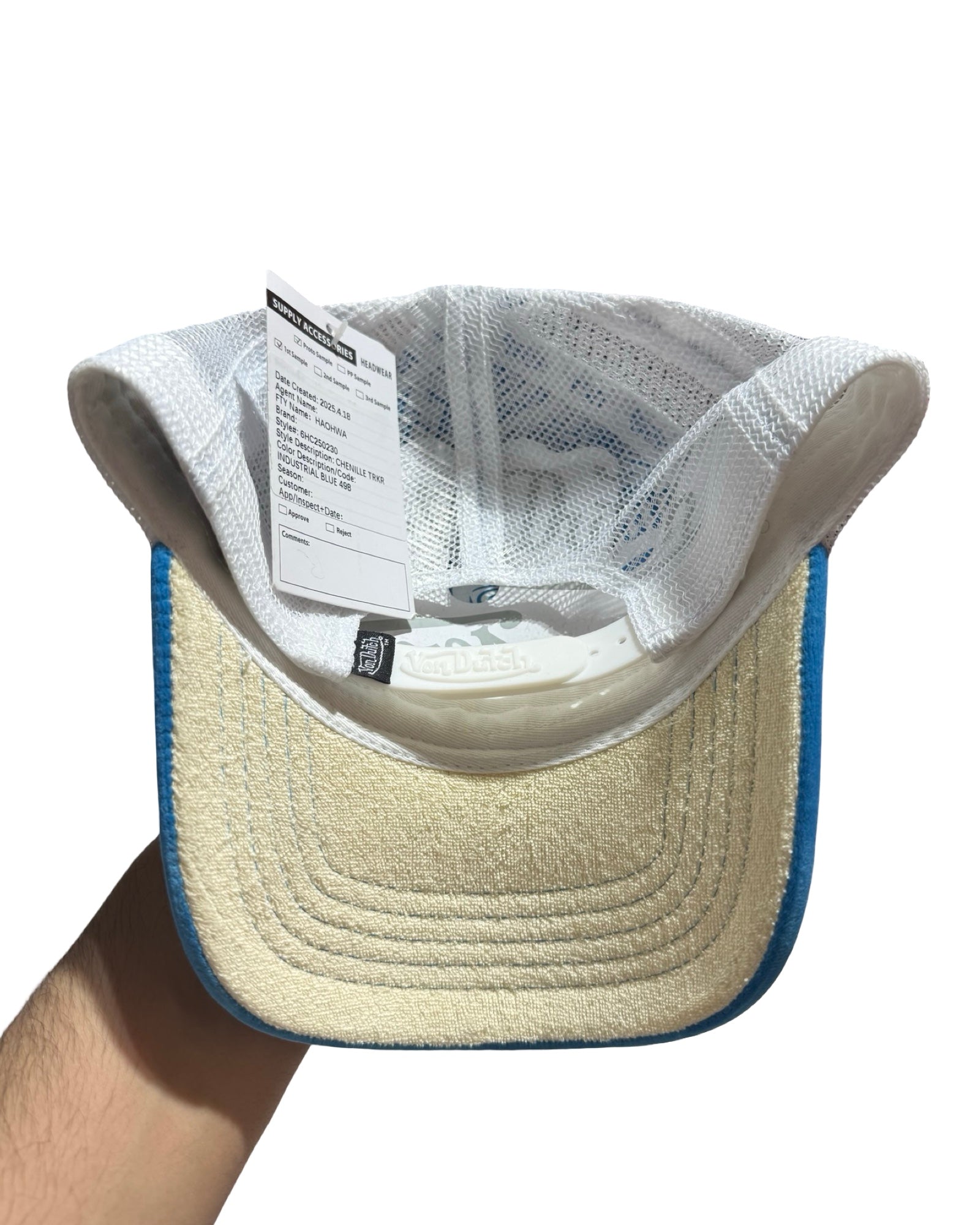 Von Dutch Baby Blue Velvet Sample Trucker Hat