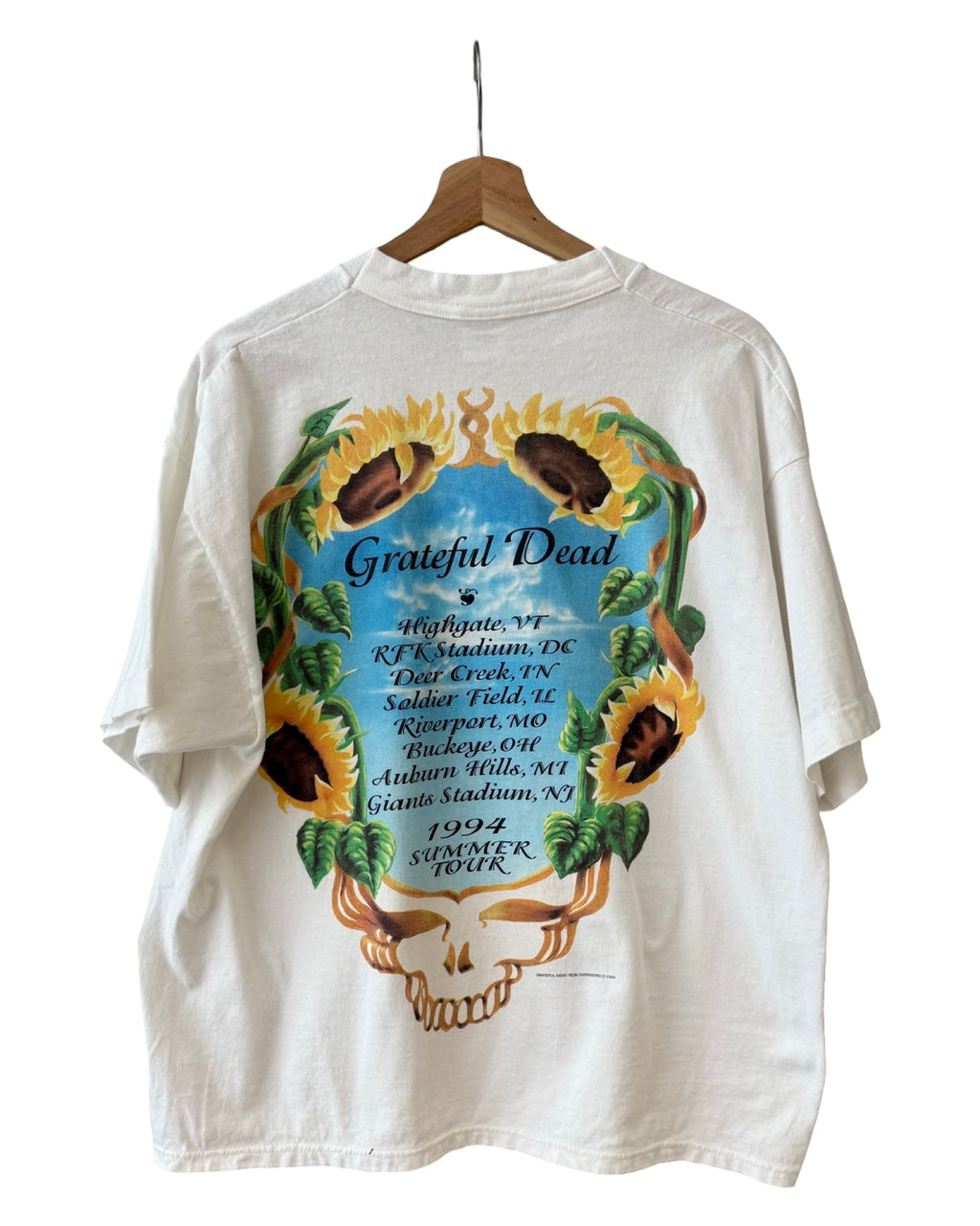 Vintage 1994 Grateful Dead Summer Sunflower Tour Tee