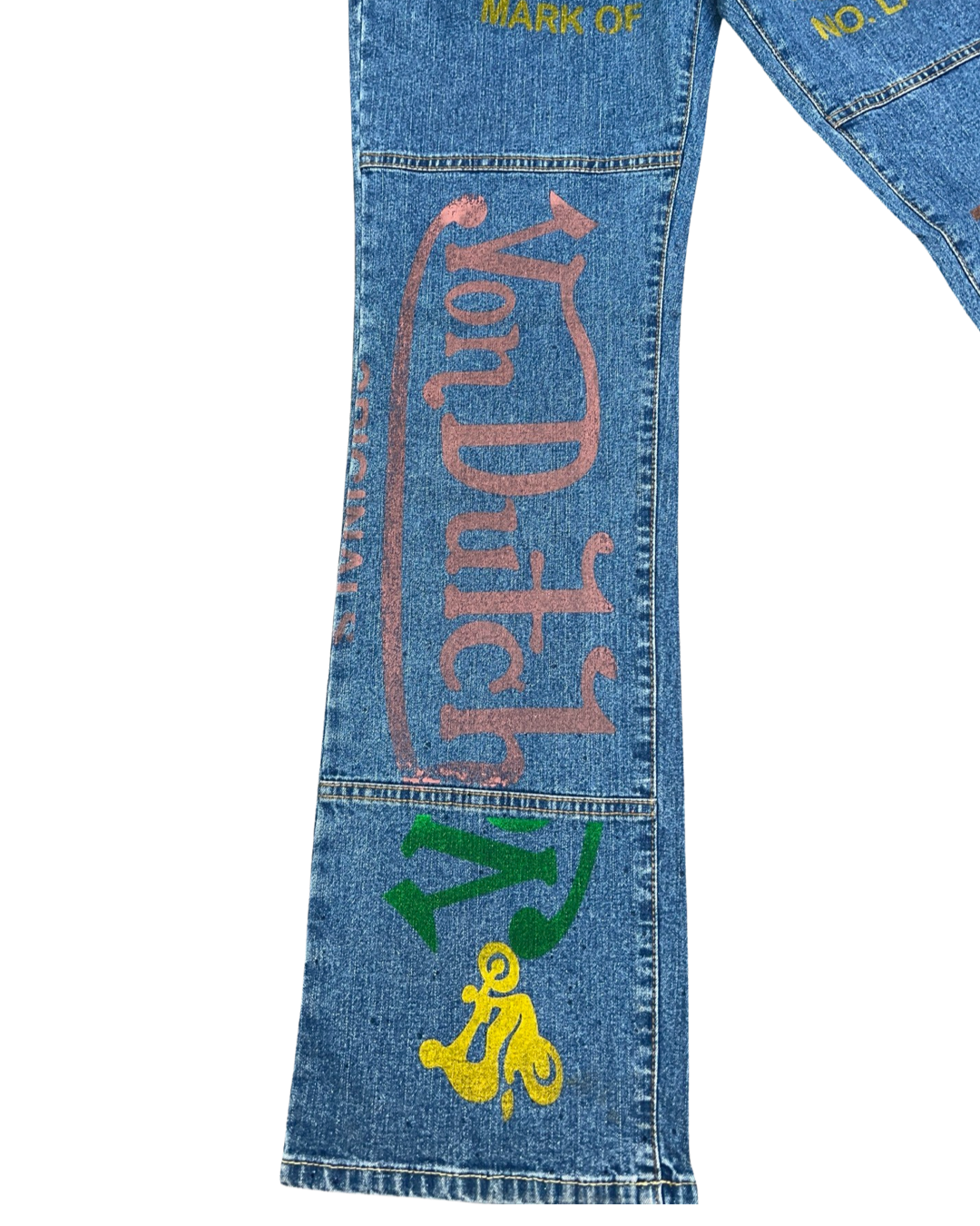 y2k Von Dutch Sample Big Print Jeans KIF Vintage