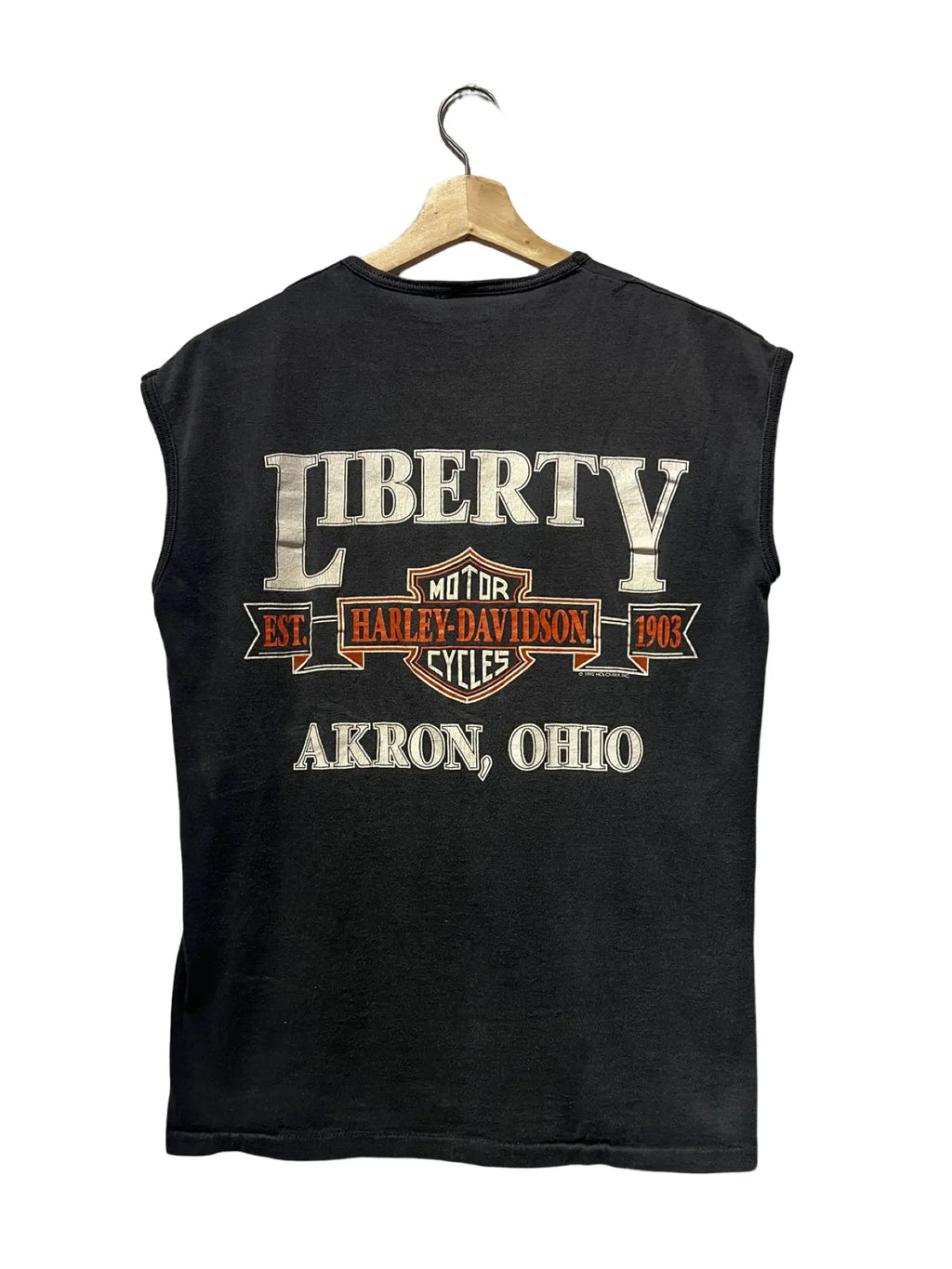 Vintage 1991 Harley Davidson Sleeveless Ohio Tee KIF Vintage