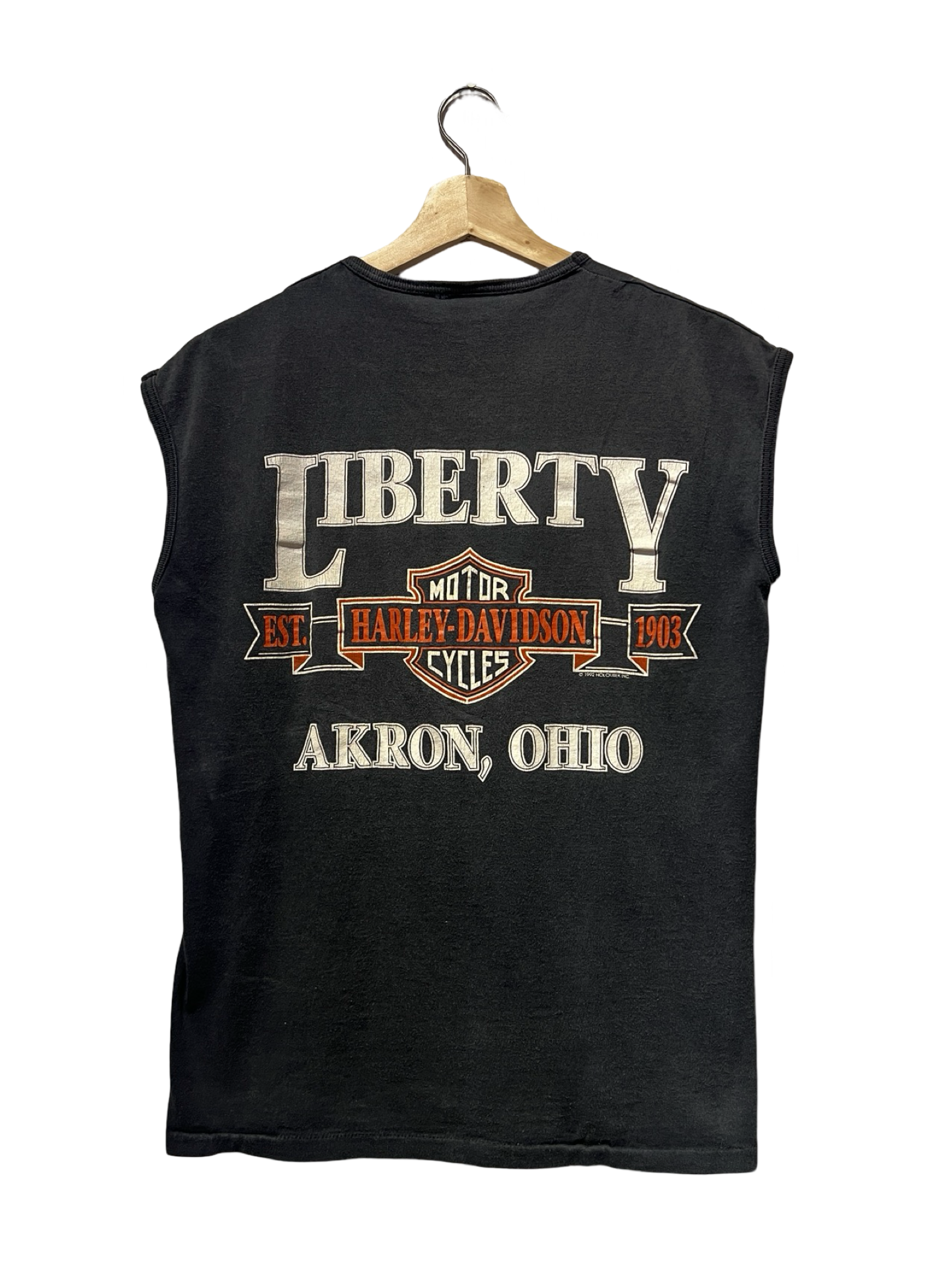 Vintage 1991 Harley Davidson Sleeveless Ohio Tee