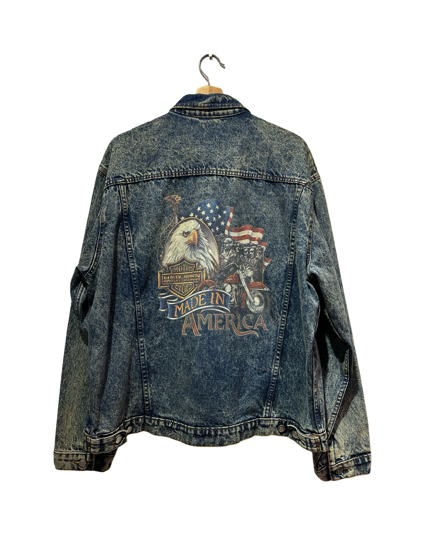 Vintage Harley Davidson Eagle Denim Jacket