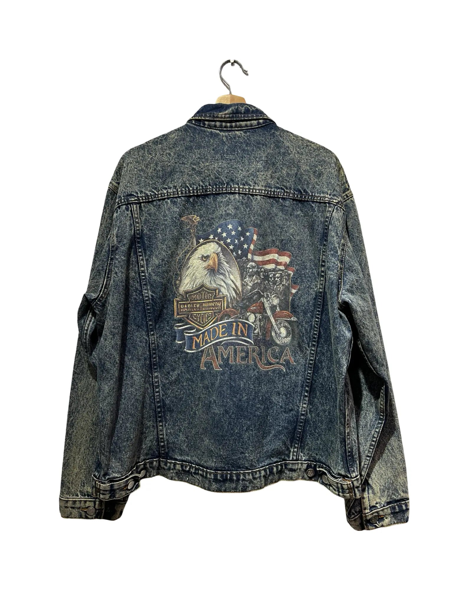 Vintage Harley Davidson Eagle Denim Jacket KIF Vintage