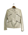 BJ 90s Specchio White Leather Jacket KIF Vintage