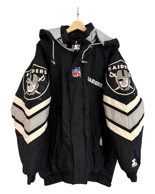 Vintage 90s Los Angeles Raiders Starter Pro Line Jacket