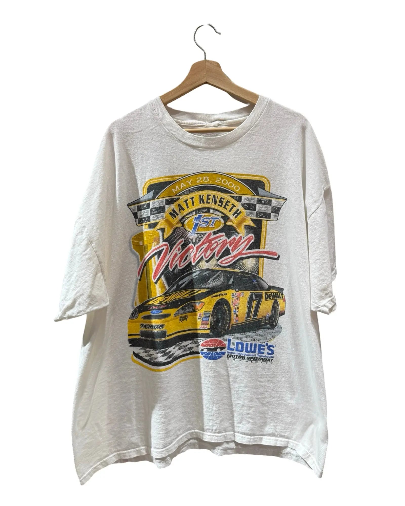 Vintage 2000 Nascar Matt Kenseth Double Sided Tee KIF Vintage