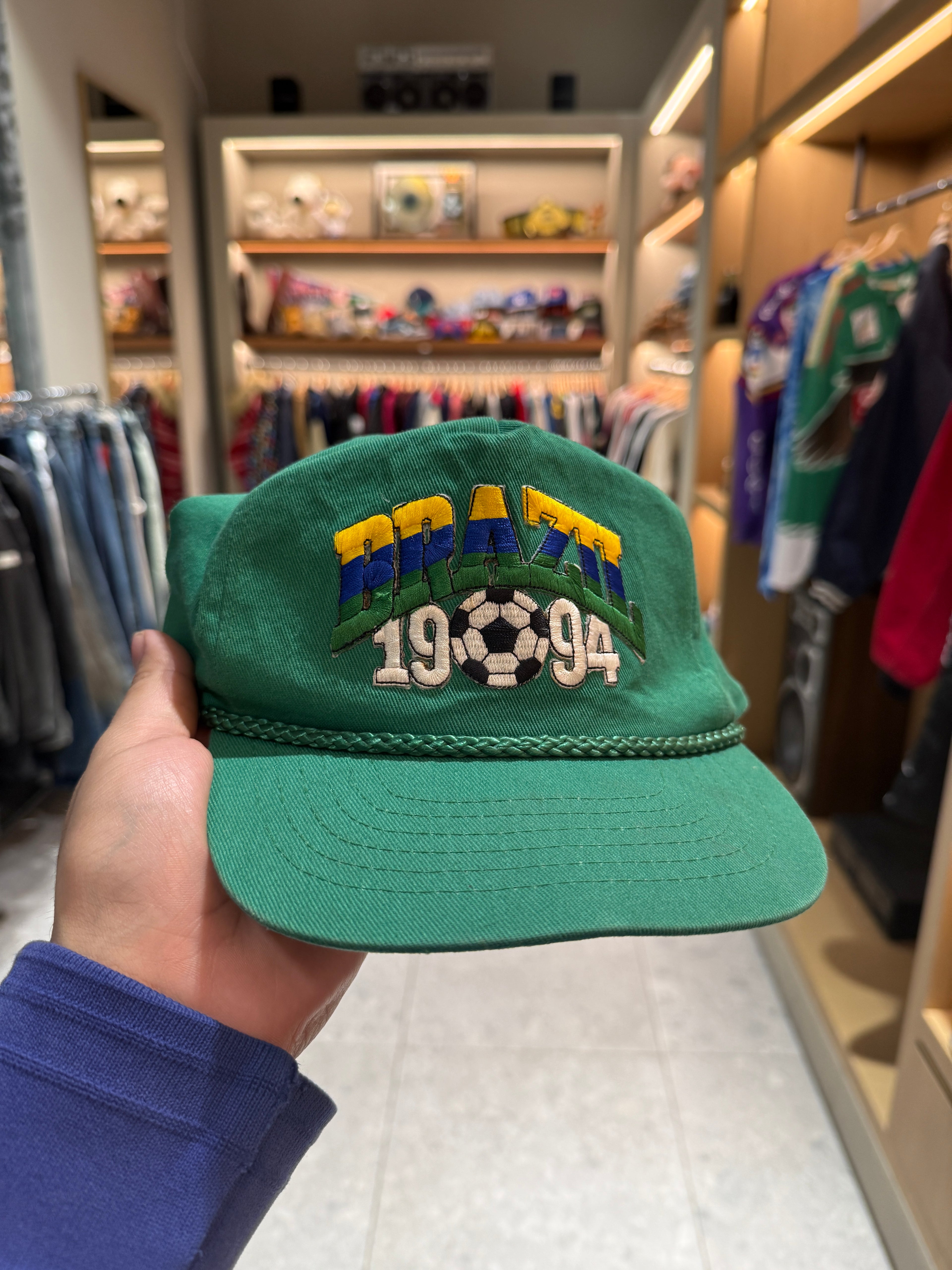 ヴィンテージ 1994年 ブラジル FIFA ワールドカップ サッカー スナップバックハット