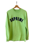 Vintage 2016 Supreme Arc Logo Long Sleeve Green Tee
