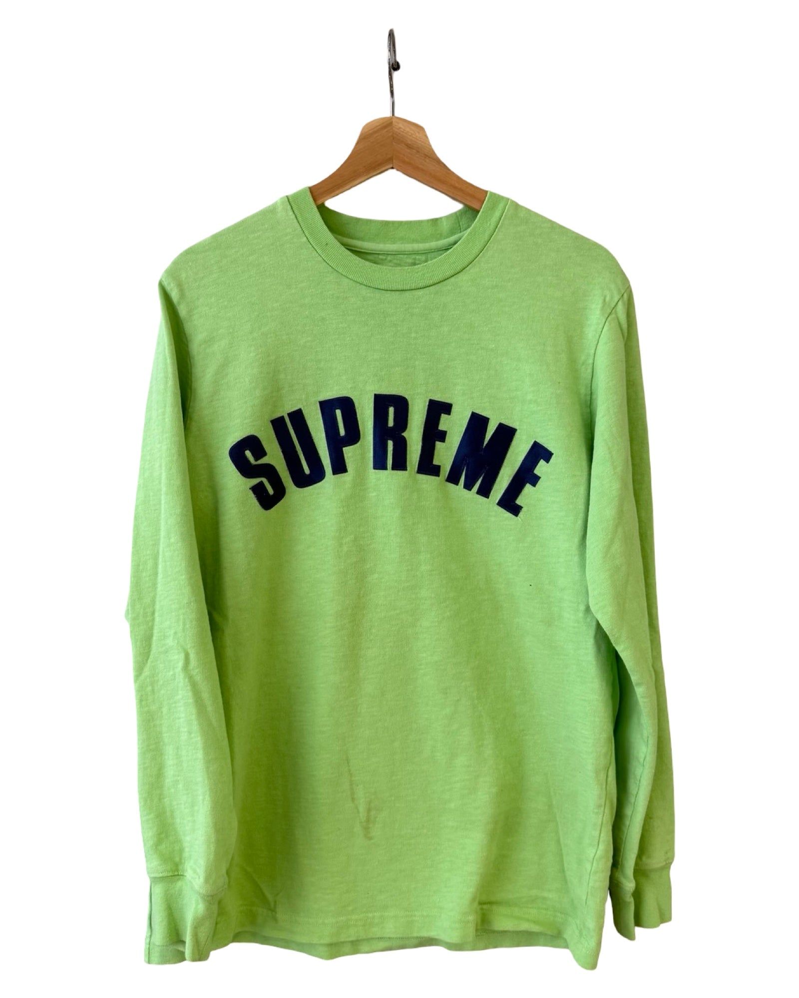 Vintage 2016 Supreme Arc Logo Long Sleeve Green Tee