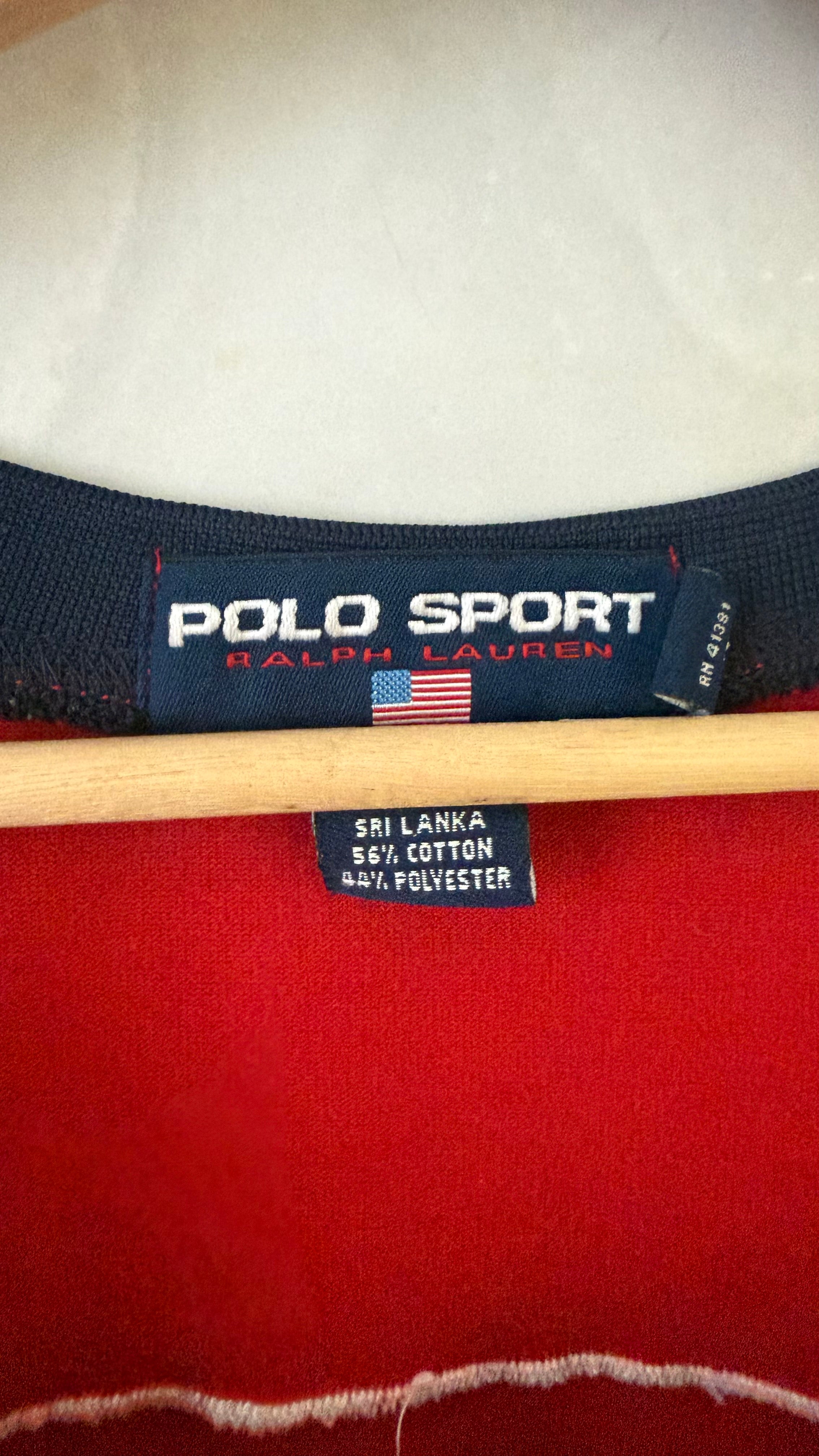 Vintage 2003 Polo Sport Ralph Lauren 5 Red Basketball Jersey