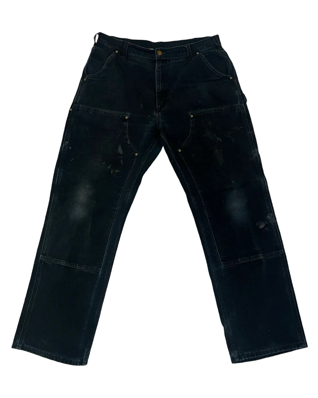 36 x 32 Vintage 90s Carhartt Black Double Knee Pants KIF Vintage