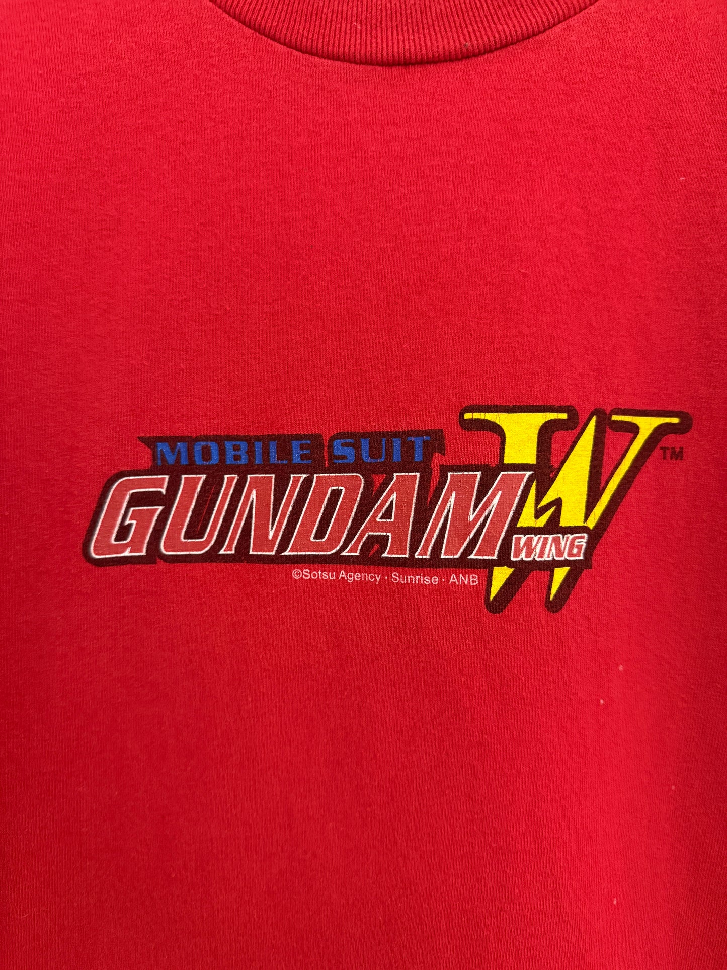 Vintage 2002 Gundam Wing Red Anime Promo Tee