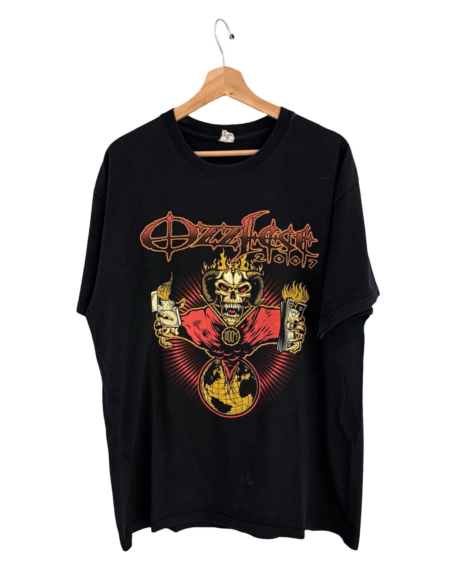 Vintage 2007 Ozzy Osbourne Ozzfest Band Tour Tee