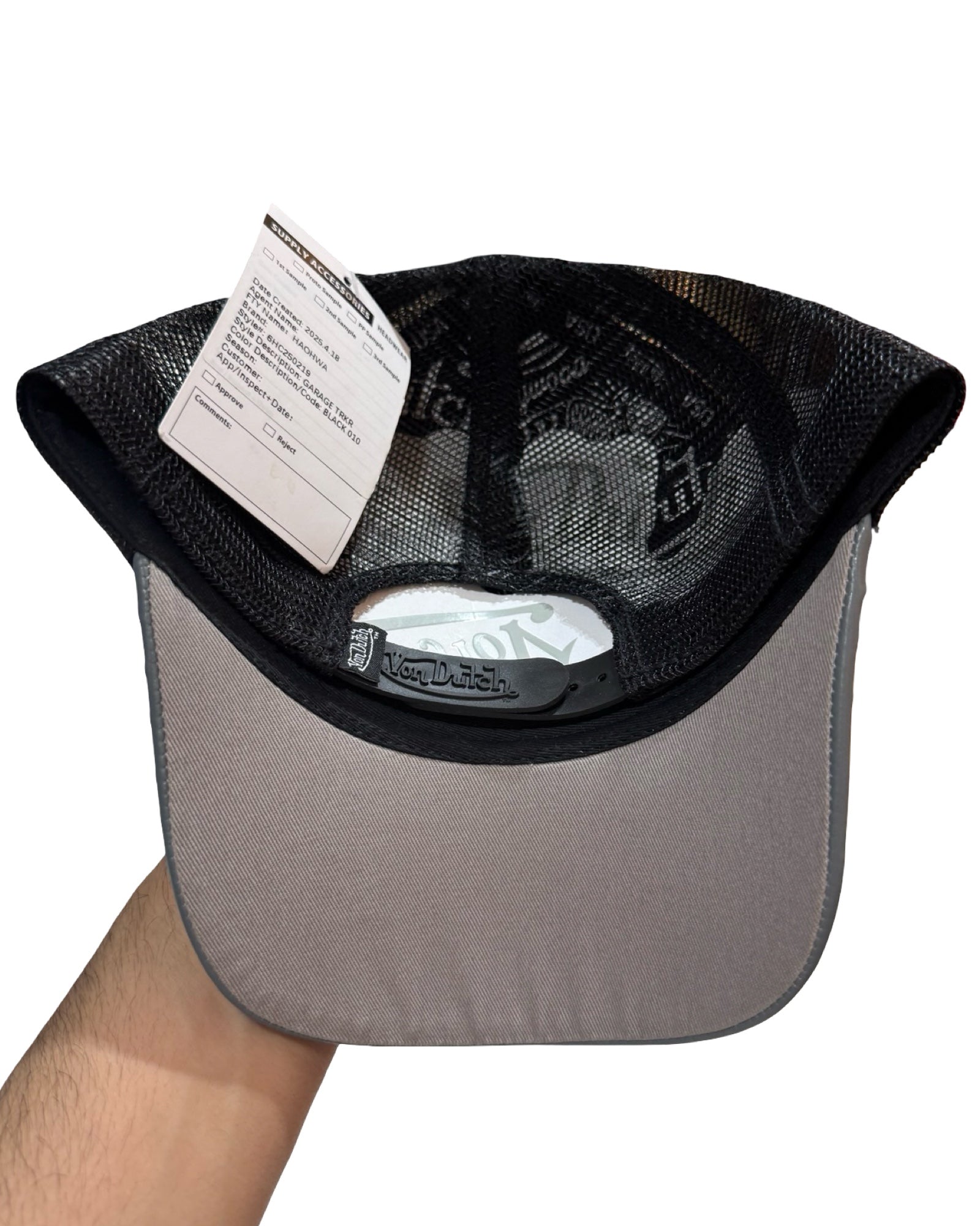 Von Dutch Heritage Steel Print Sample Trucker Hat
