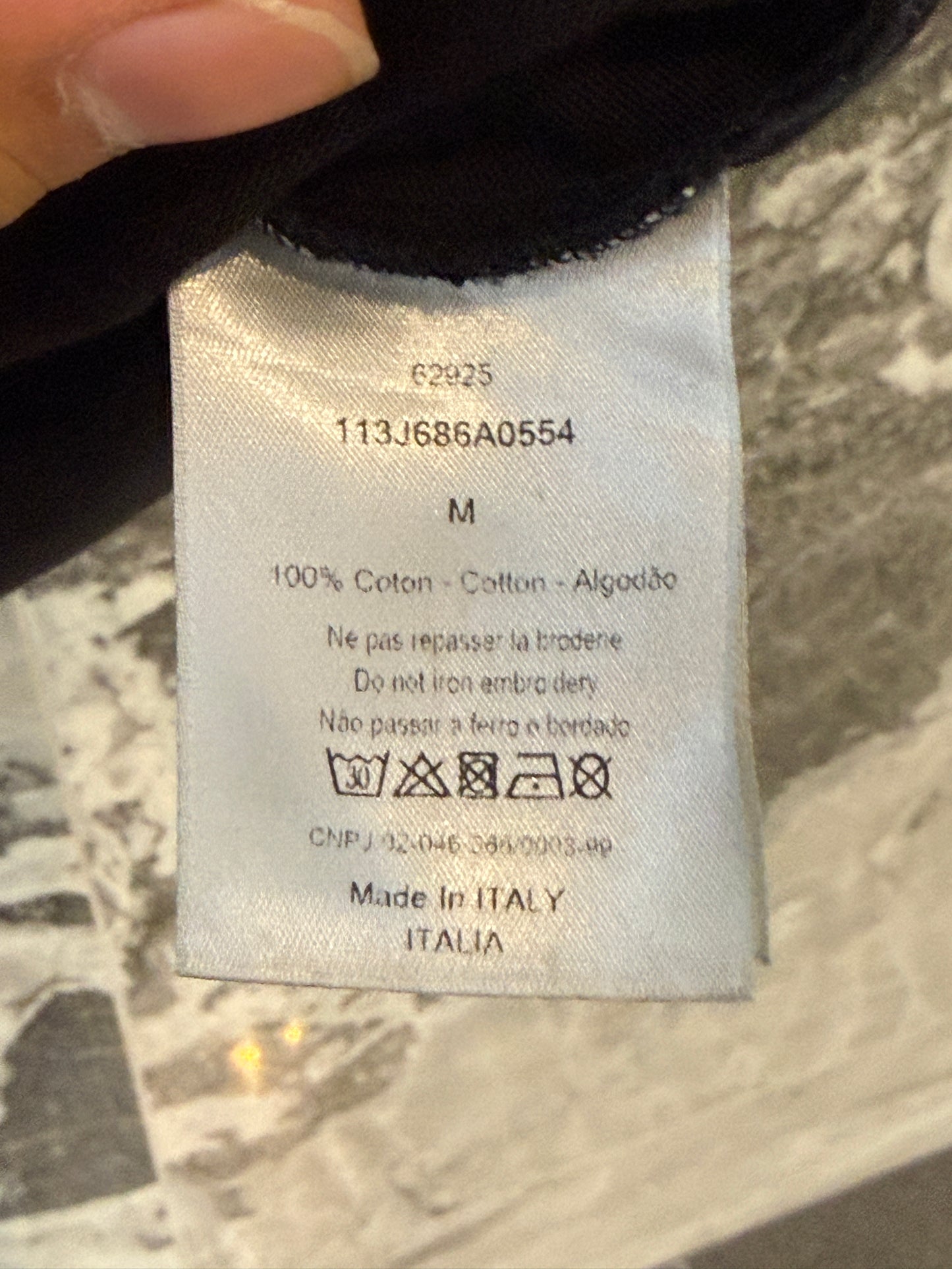 Dior Embroidered Floral Logo Tee