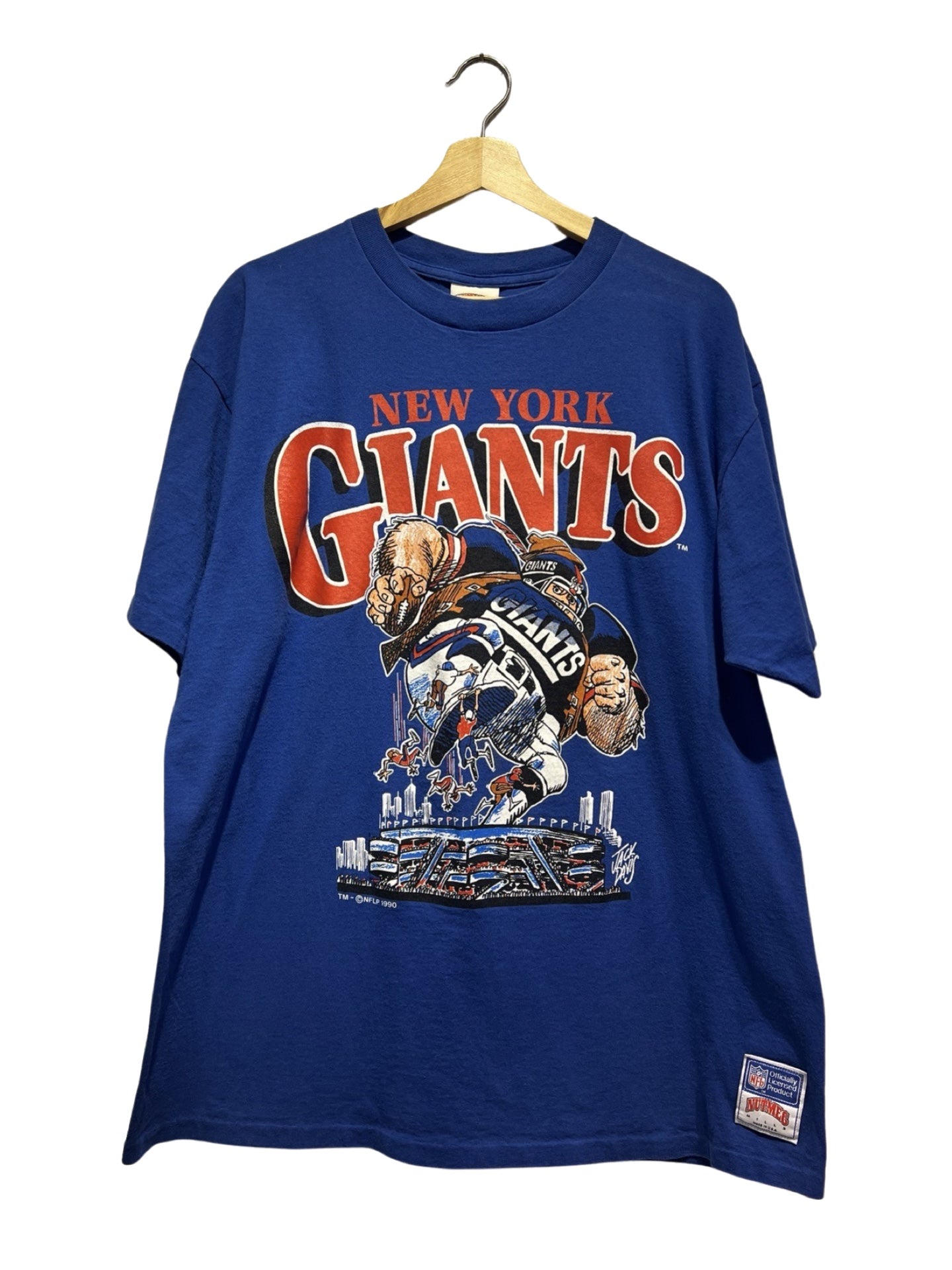 Vintage 1990 New York Giants Nutmeg Tee