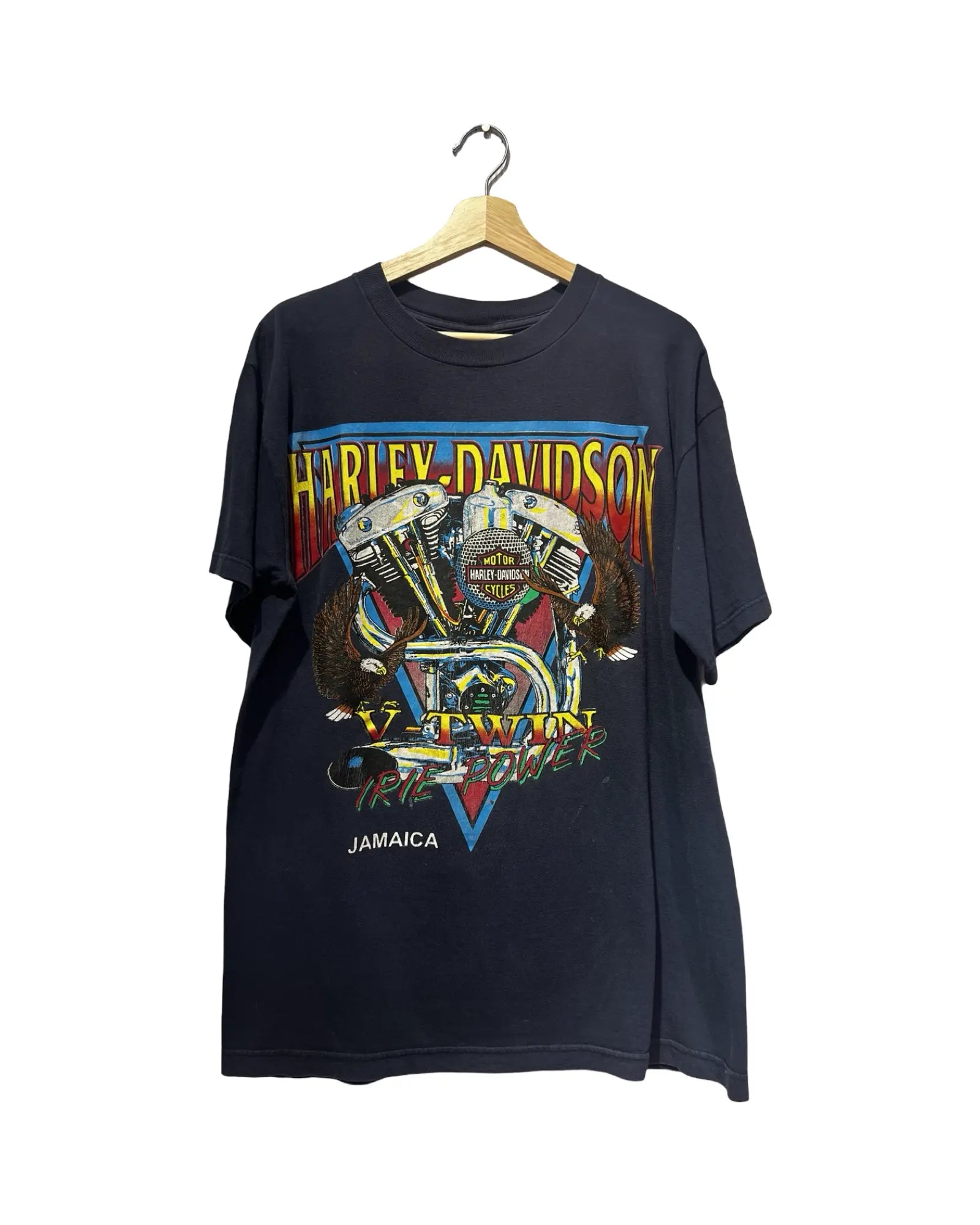 Vintage 90s Harley Davidson V-Twin Power Jamaica Tee KIF Vintage