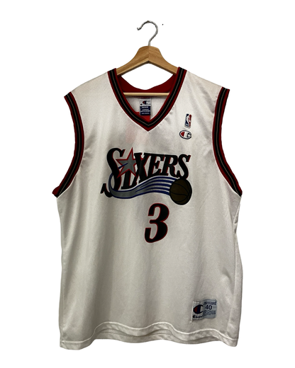 Vintage 2002 Allen Iverson 76ers 3 Champion Jersey