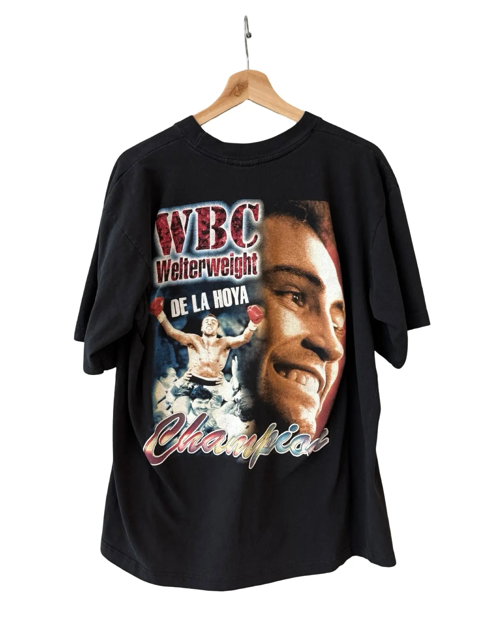 Vintage 90s Oscar De La Hoya Boxing Rap Tee KIF Vintage