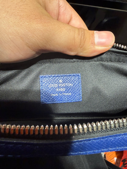 Louis Vuitton Trio Monogram Taigarama Cobalt Blue Messenger Bag