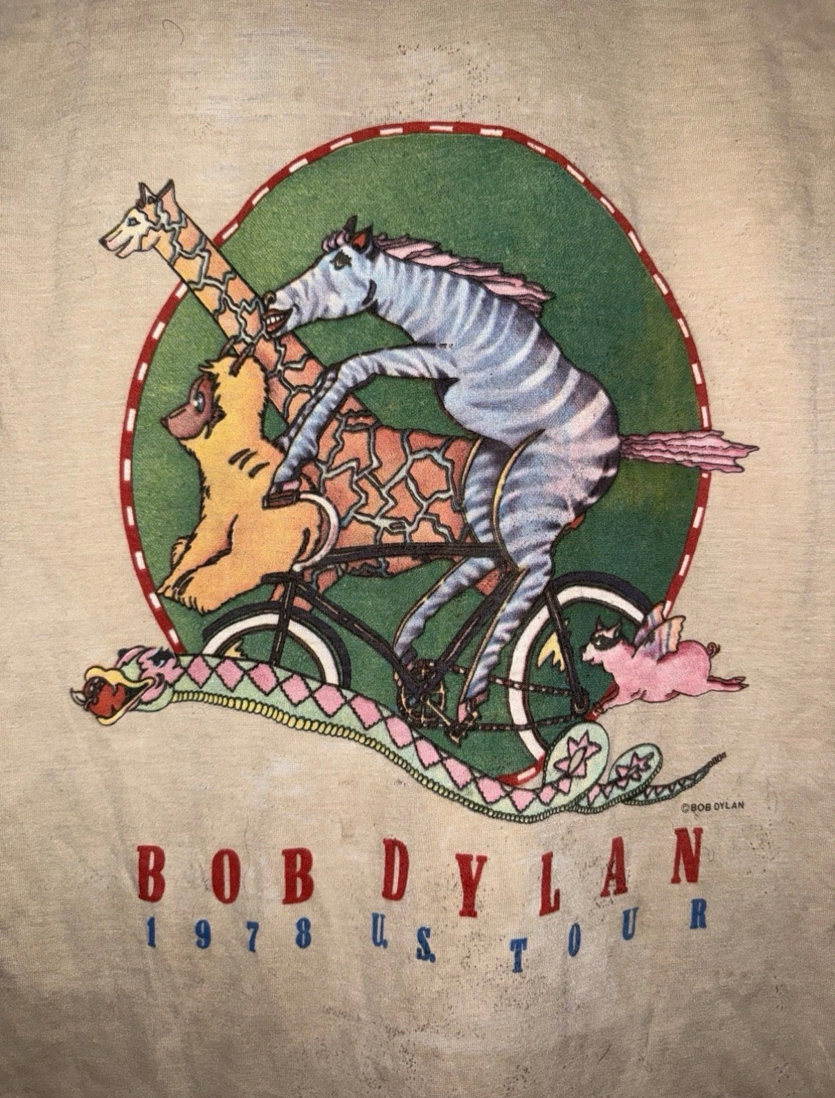 Vintage 1978 Bob Dylan US Tour Tee KIF Vintage