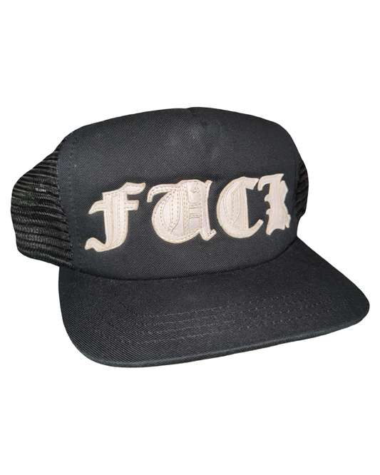 Chrome Hearts FUCK Leather Letters Hat