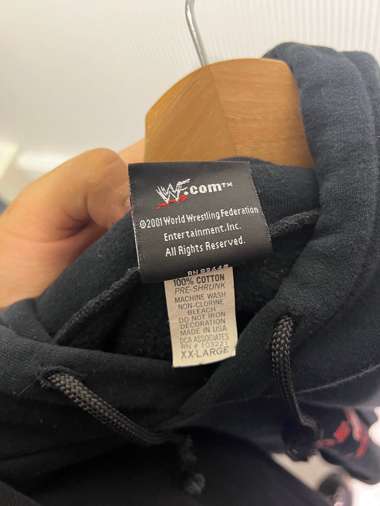 Vintage 2001 WWF The Undertaker Deadman Inc Hoodie