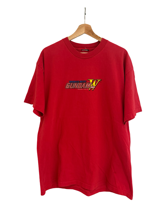 Vintage 2002 Gundam Wing Red Anime Promo Tee