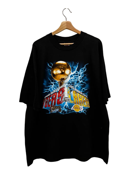 Vintage 2001 Lakers vs 76ers Championship Finals Tee