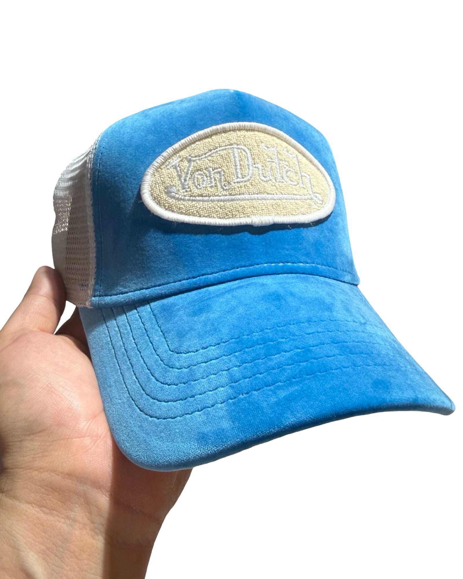 Von Dutch Baby Blue Velvet Sample Trucker Hat