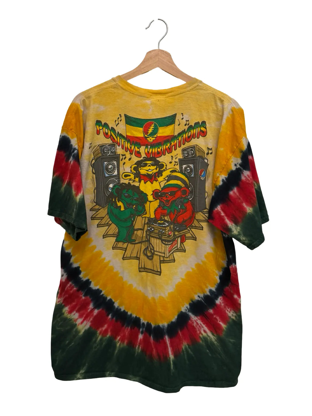 Vintage 2000 Grateful Dead Dread Bears Tie Dye Tee KIF Vintage