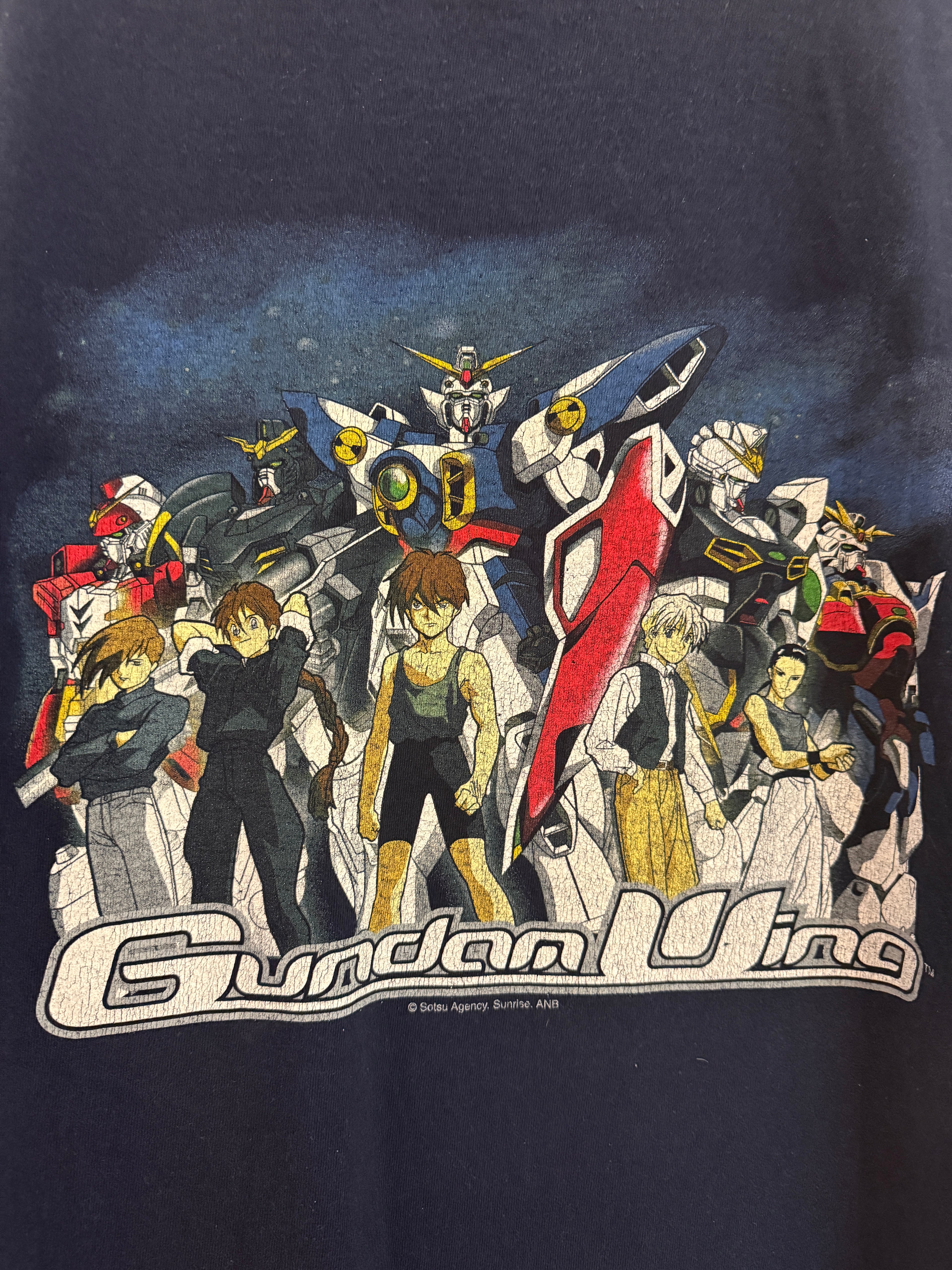 Vintage 2002 Gundam Wing Anime Promo Tee KIF Vintage