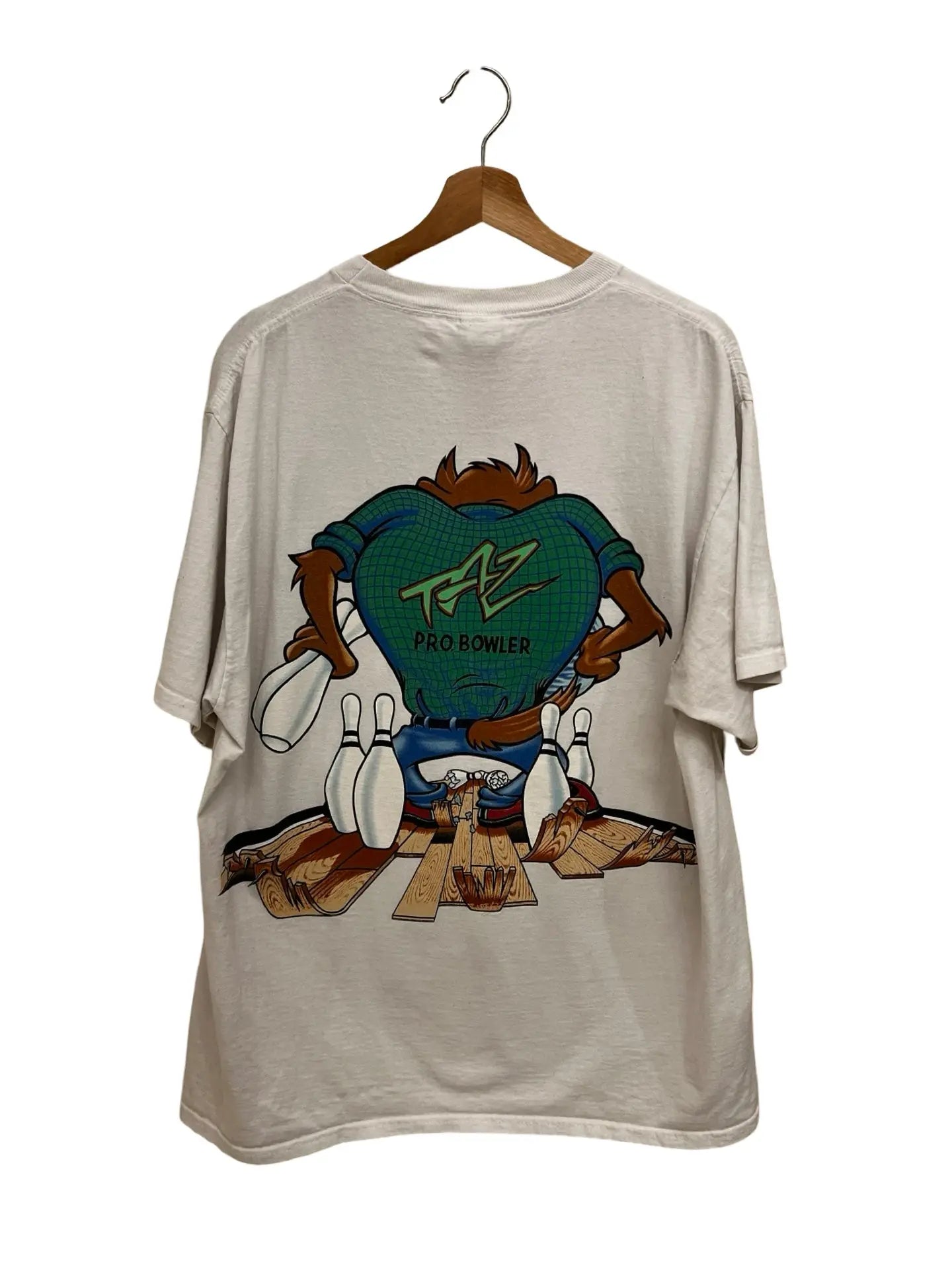 Vintage 1995 Looney Tunes Taz Bowling Tee KIF Vintage