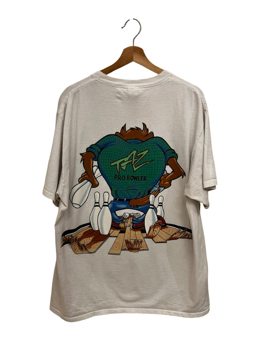 Vintage 1995 Looney Tunes Taz Bowling Tee