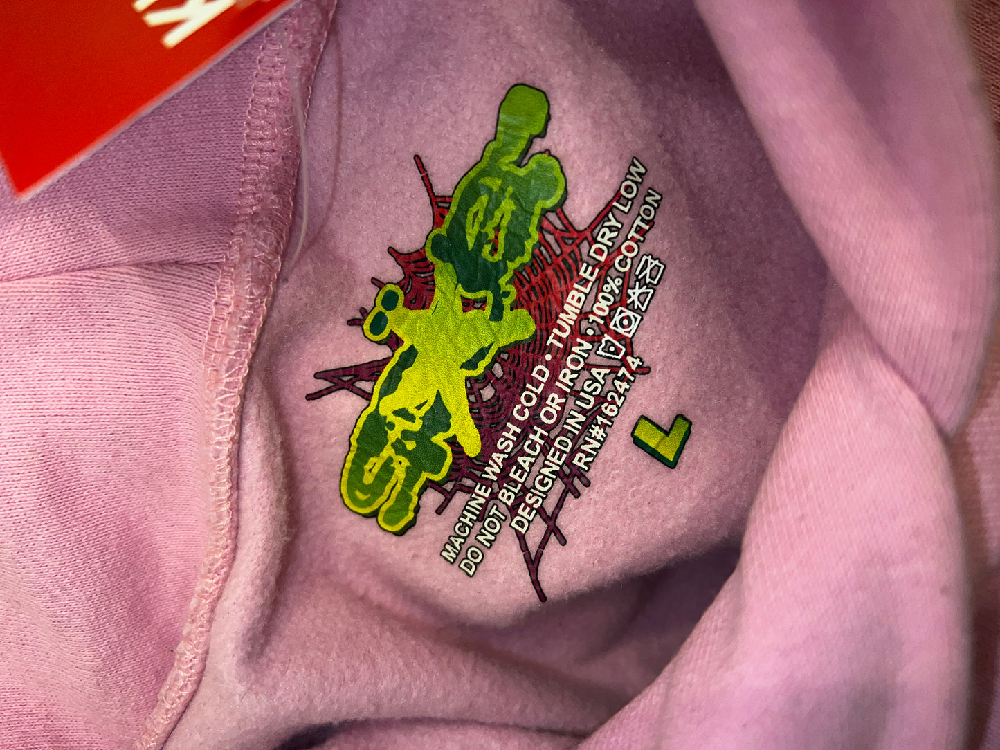 Archive Sp5der Atlanta Pink Hoodie