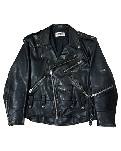 Vintage 90s Parasuco Studded Perfecto Leather Motorcycle Jacket