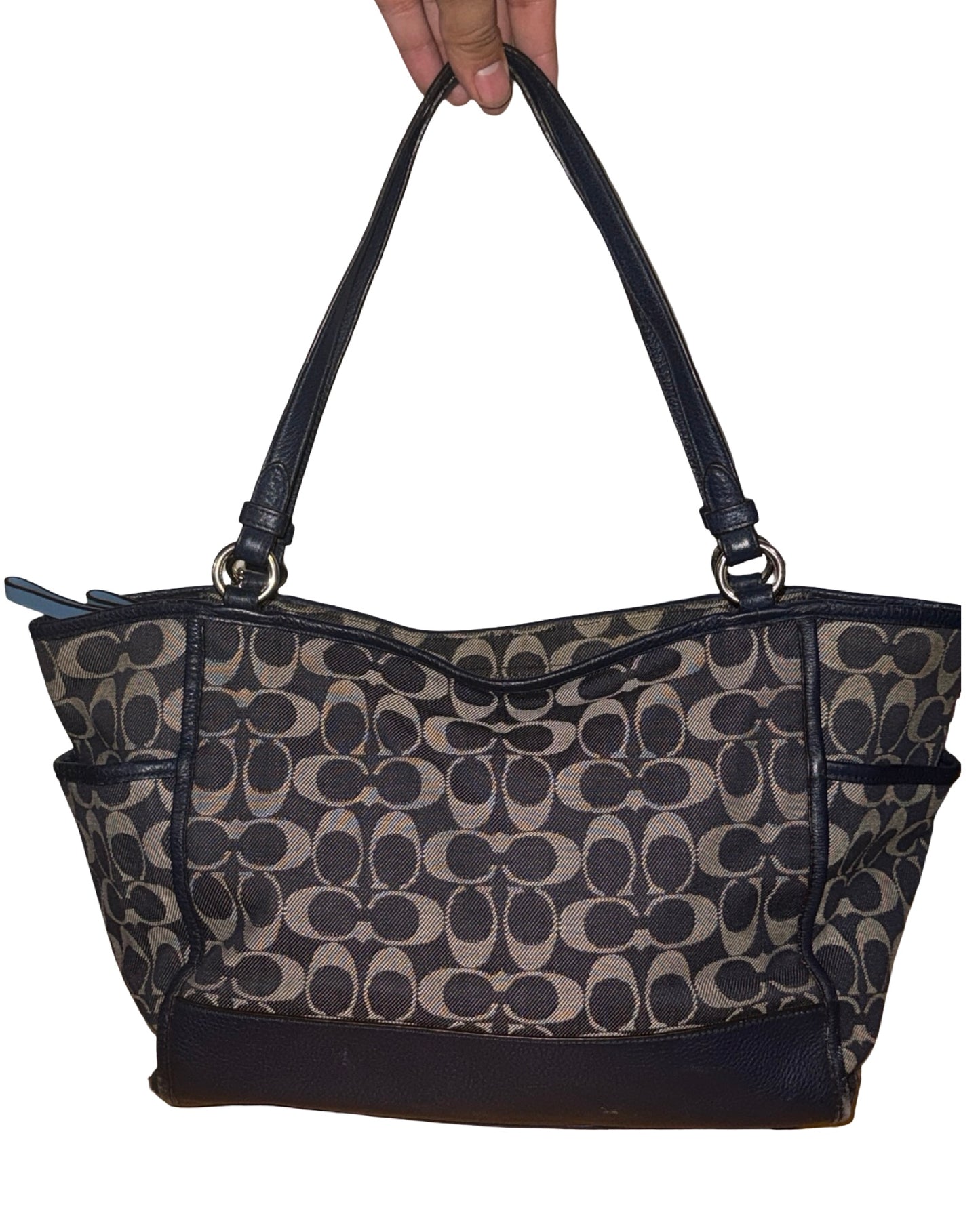 Vintage Coach Park Signature Carrie Tote Handbag