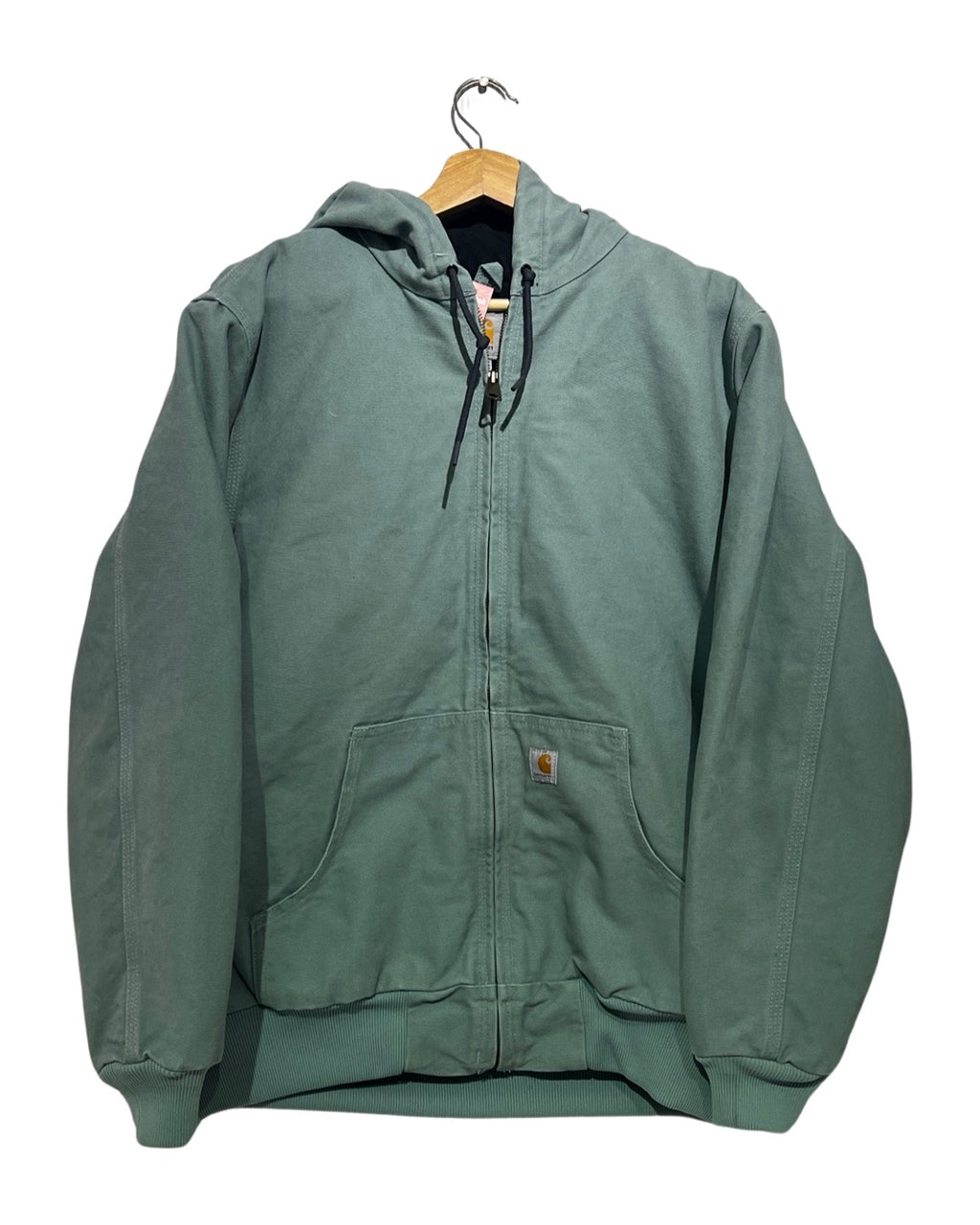 Vintage Rare 90s Carhartt Baby Blue Zip Up Hooded Jacket KIF Vintage