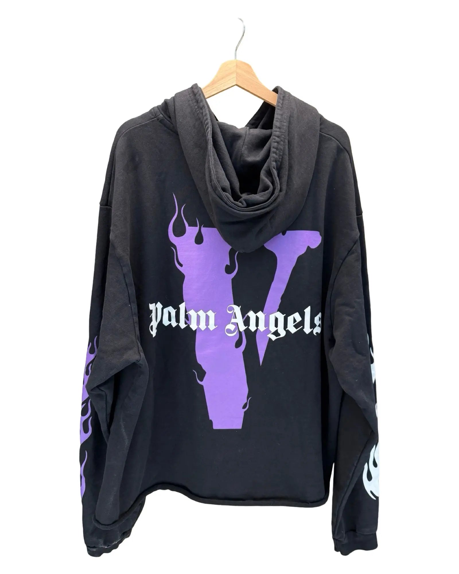Vintage 2018 Palm Angels x Vlone Flames Hoodie KIF Vintage