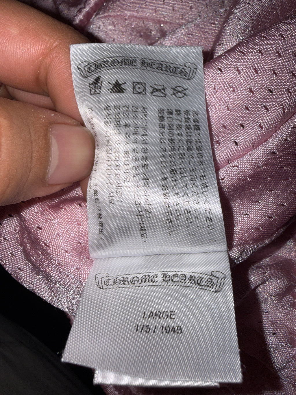 Chrome Hearts Love You Pink Mesh Shorts KIF Vintage