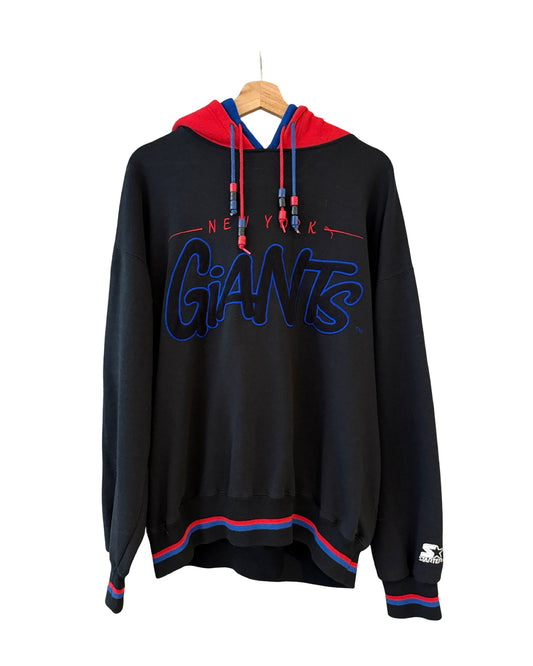 Vintage 90s New York Giants Double Hood Hoodie