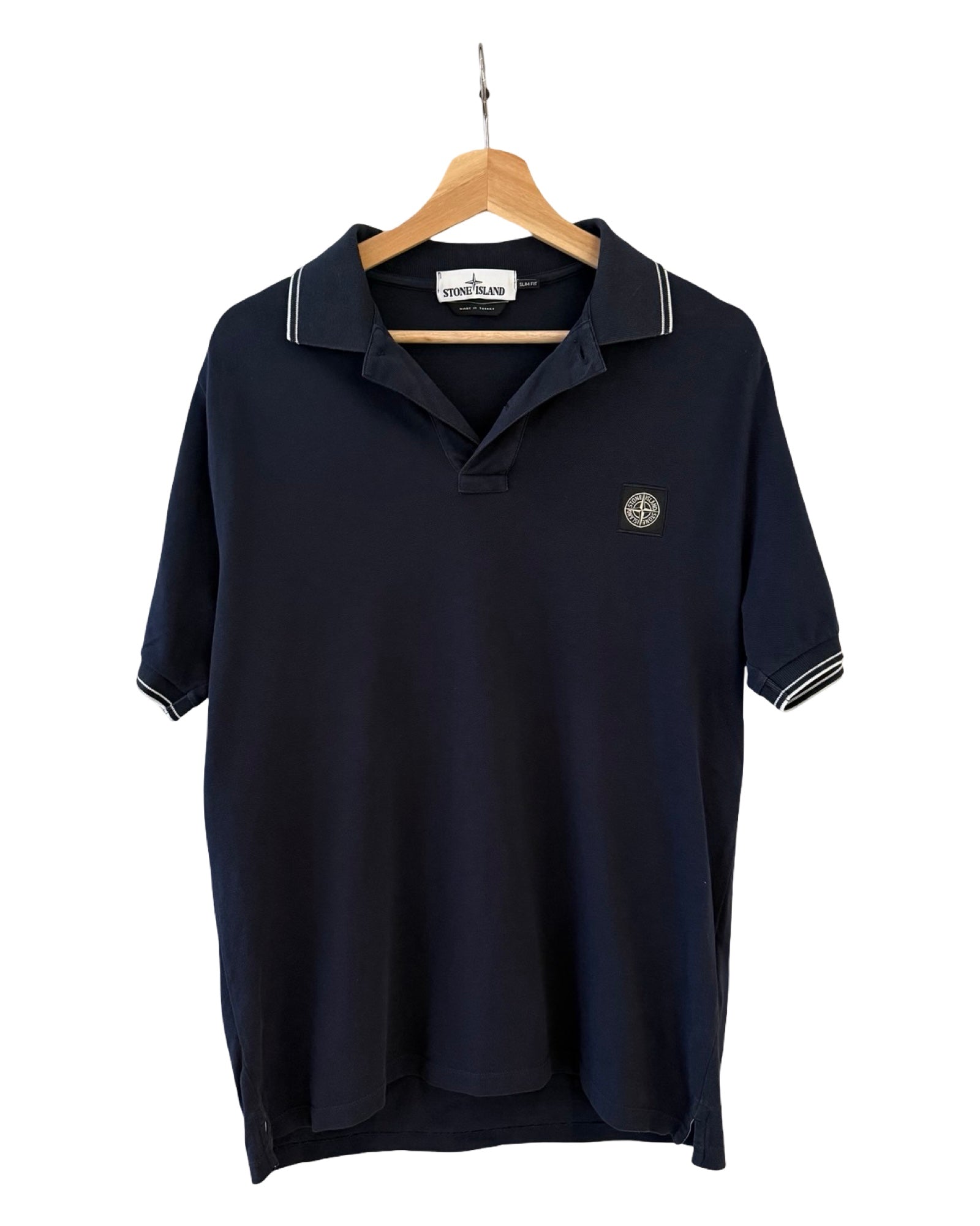 Stone Island Navy Polo Shirt