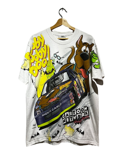 Rare Vintage 1997 Scooby Doo Nascar Cartoon Network Tee