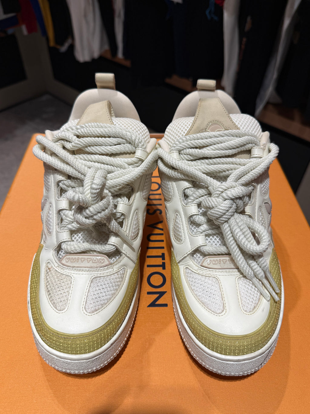 LV Skate Trainers Beige Size 7