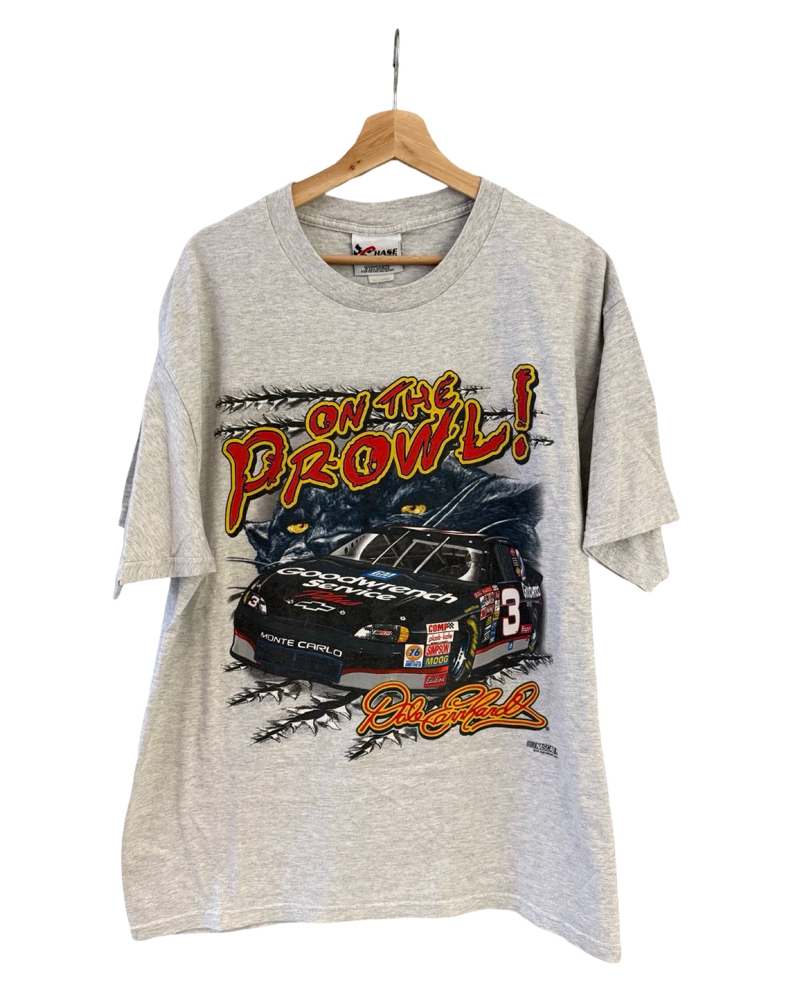 Vintage 90s Nascar Dale Earnhardt On The Prowl Panther Tee