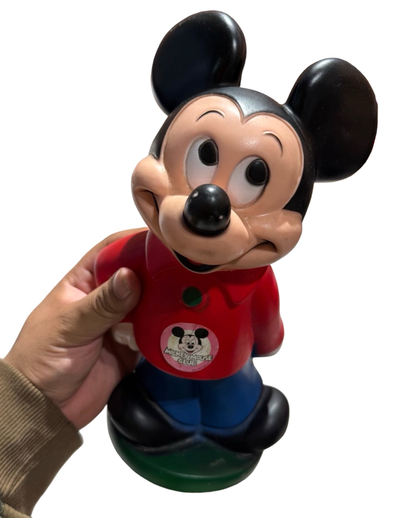 Vintage 70s Disney Mickey Mouse Figure Piggy Bank