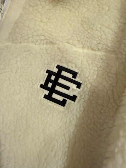 Archive SAMPLE Eric Emanuel White Sherpa Zip Up