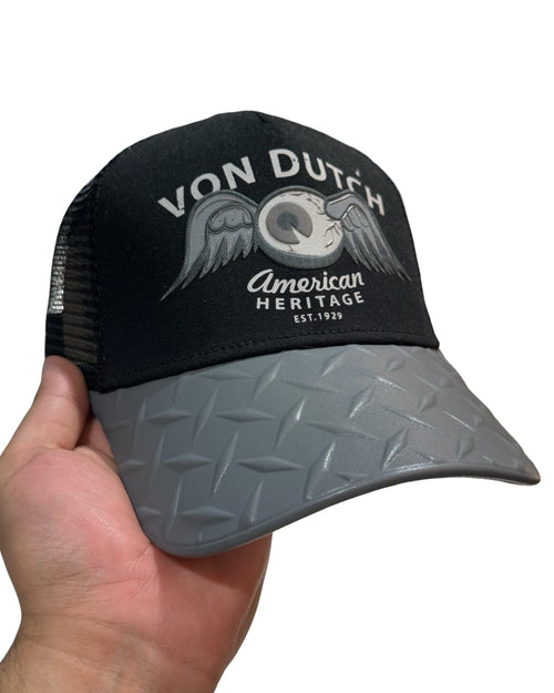 Von Dutch Heritage Steel Print Sample Trucker Hat